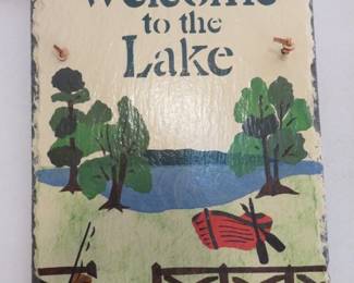 Welcome to the Lake Slate Sign
