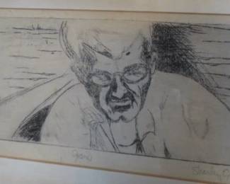 Signed, Shirley Gibson Etching 