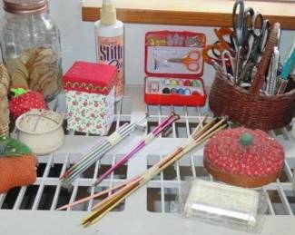 Pin Cushions, Knitting Needles, Sewing Notions