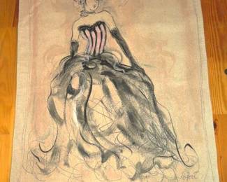 Pretty In Pink Wall Tapestry by Karen Dupree