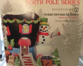 Dept. 56 North Pole Series, Instant Snowman Kit Factory