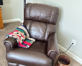 Leather recliner 