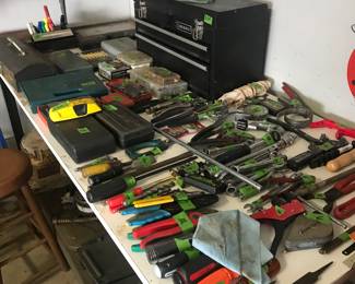 Hand tools and a couple of nice tool boxes