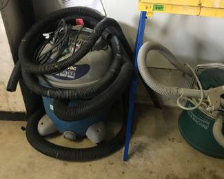 Shop-Vac and a Bissel rug shampooer.