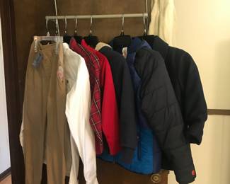 LOTS of children’s clothes - some new with tags. Brands include Osh-Kosh, The Children’s Place, Nike, and others 