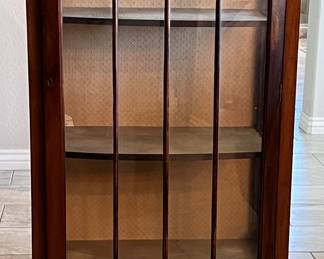Antique Glass Front Cabinet 