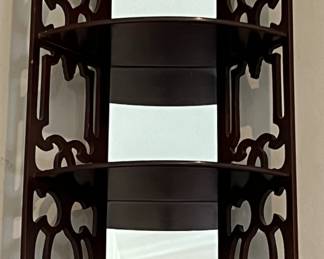 Decorative Shelf w Mirrored Back 