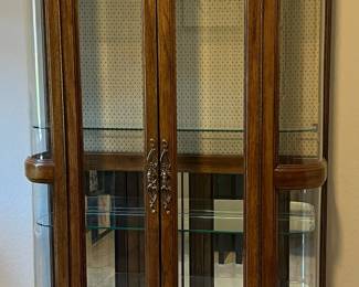 American of Martinsville Curio Cabinet Lighted