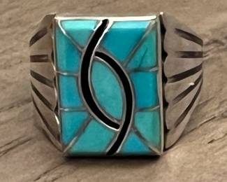 Ring Sterling Norman Lee Navajo