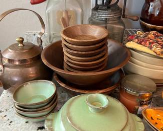 Frankoma Pottery . Copper Tea Kettle...