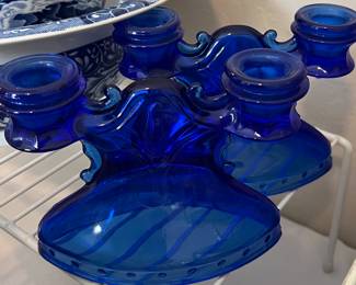Cobalt Blue Candlesticks pr