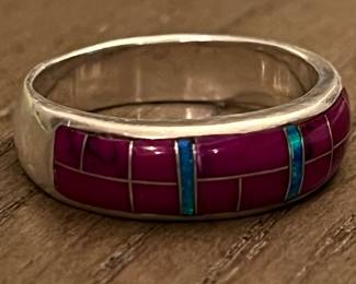 Sterling Band w Inlay