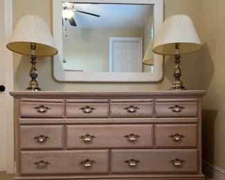 Thunderbird Furniture Set: Dresser, 2 Nightstands, Bed Frame + Armoire Available, *Mirror matches Hutch in Entry
