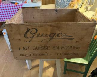 $60 	French vintage crate