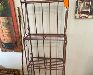 $50 	Bakers rack 68Tx10Dx35W