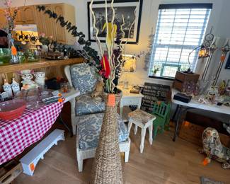 $50 Tall wicker vase