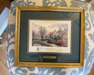$60 	Thomas Kincade print