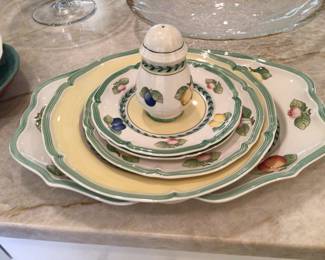 Villery & Boch platters and plates
