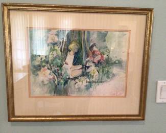 Original watercolor by award winning artist Jennie Davenport 