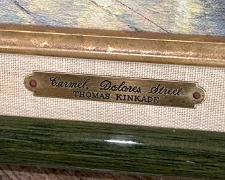 Thomas Kinkade lithograph Carmel Dolores Street