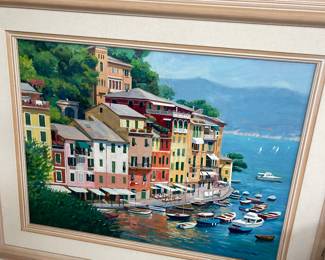 Ron McKee 3-19 99 Portofino Summer Day 18 X 24 image $350