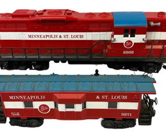 Lionel 6-8866 Minneapolis & St. Louis GP-9 Diesel Locomotive Engine + Caboose 9271