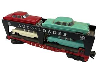 Lionel 6414 Metal Auto Loader Evans 4 Clear Window Chrome Cars Bar End Ver A