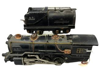 American Flyer 2-6 Locomotive Engine & Tender 425 Copper Accents