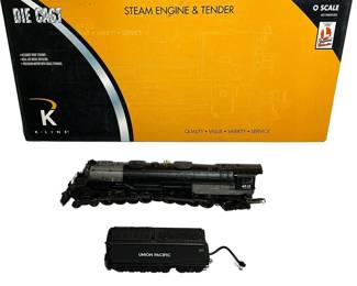 K-Line Die Cast Original Box UP Big Boy & Tender K3790-40155 K3400-98DC Locomotive Engine & Tender