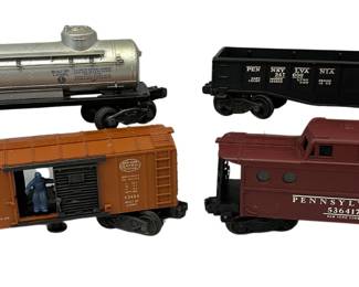 Lionel 2465 Tank Car + 3464 NYC + 2452 Gondola + 6417 Caboose Original Boxes