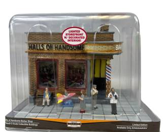Menards Gold Line O Scale Building: Halls of Handsome Barber Shop