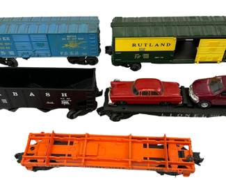 Train Cars 6044 19804 Wabash 636255 9710 Rutland 6424 Car Carrier