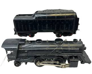 Lionel 2-4-2 Locomotive Engine & Tender 1654