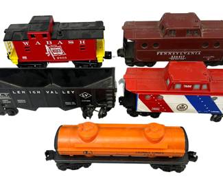 5 Lionel Post War Plastic Caboose Tanker 6465 2805 536417 Presidential