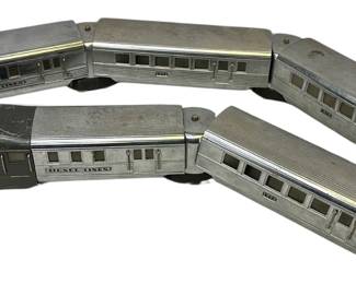 Lionel 1937 616E-1 Flying Yankee 4 Piece Set + Extra Engine Streamlined Polished Steel
