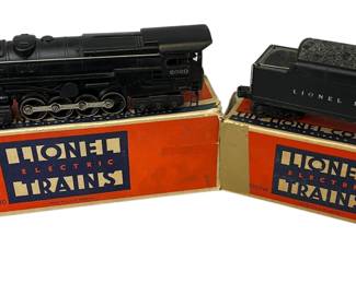 Lionel Locomotive 6-8-6 Engine & Tender 2020 Whistle In Original Boxes 1940s Post