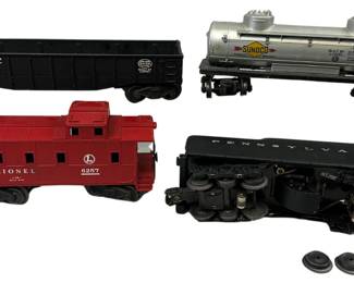Lionel Locomotive Tender 2671 Whistle 6257 Caboose 6465 Tank Car 6462 Gondola Car Original Boxes