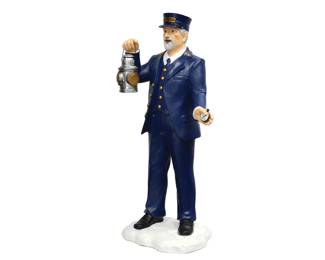 New in Case Original Box 40" Tall Lionel Conductor Door Greeter with Lighted Lantern 33011