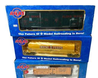 Atlas Big O Rolling Stock Wayne Feeds Tanker Hopper 6305-3 Aloha Shake 6514-2 Nickel Plate Refrige
