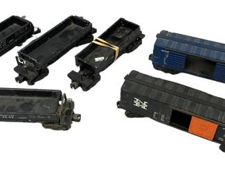 3469 Automatic Dump Cars + 2 Boxcars NH B&O