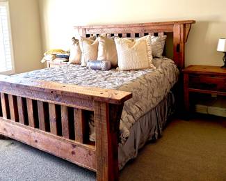 Queen Bedroom suite made from Centuries Old Church Reclaimed Wood