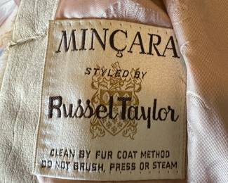 Mincara by Russel Taylor vintage Faux Fur coat
