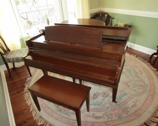 Lester Cherry Wood Baby Grand Piano Circa 1920's