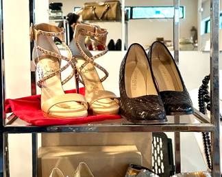 Vintage Gucci, Christian Louboutin Shoes,  Bottega Veneta, Lalique