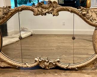 Pair of Louis XV Antique Oak Mirrors