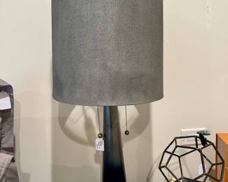 Pair of Fabulous Stone Lamps with Textured Shades