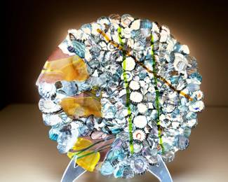 Artisan glass plate
