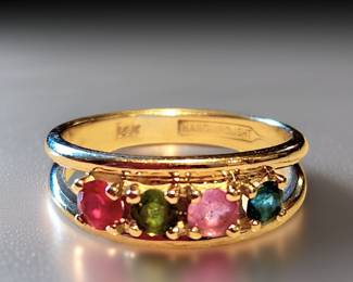 14k Gemstone Ring 