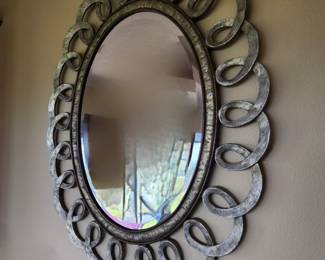 Oval Beveled Mirror $145 or bid #75