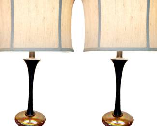 Pair Mid-Century Table Lamps $249 or bid #83